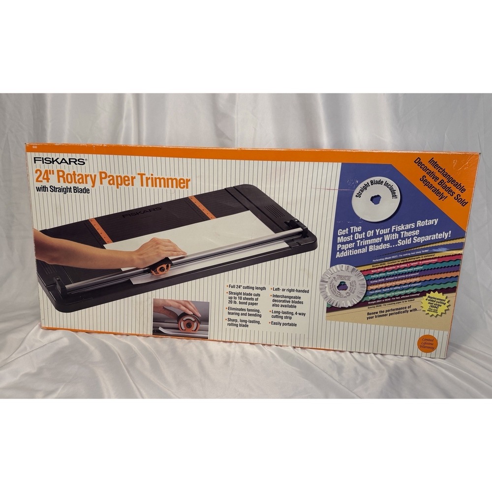 Fiskars 24" Rotary Paper Trimmer with Straight Blade in B